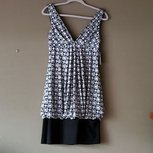 Black and white dress